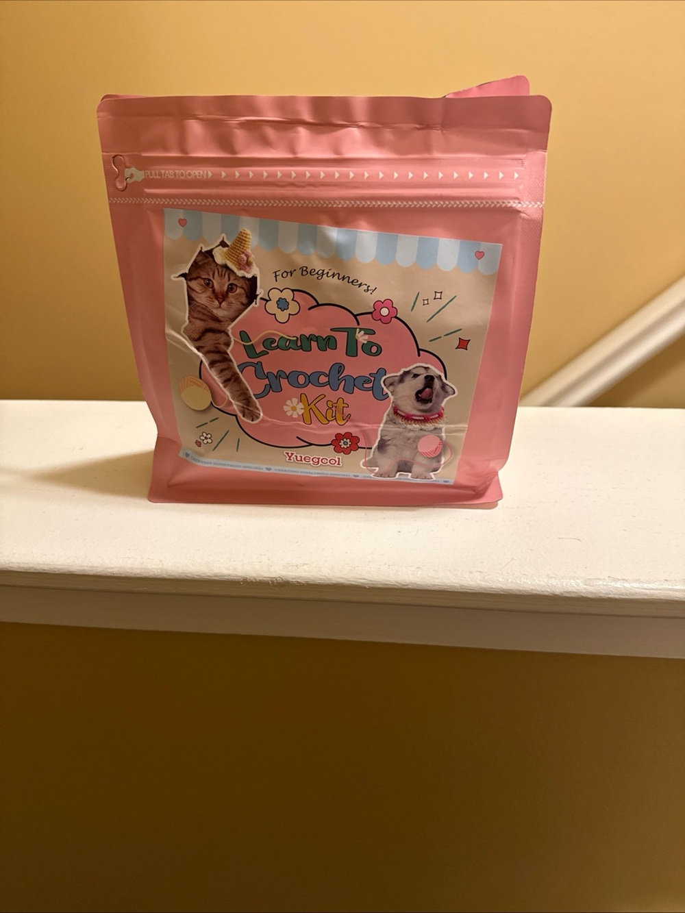 Learn To Crochet Kit for Pets - Pink